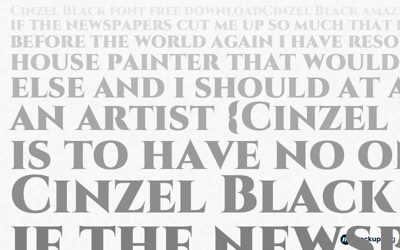 Cinzel Black Font