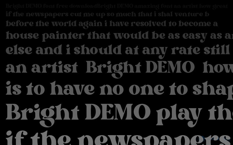 Bright DEMO Font