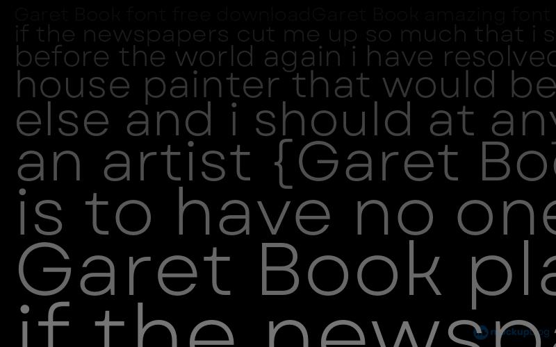 Garet Book Font