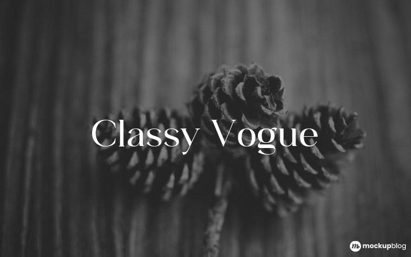 Classy Vogue Font