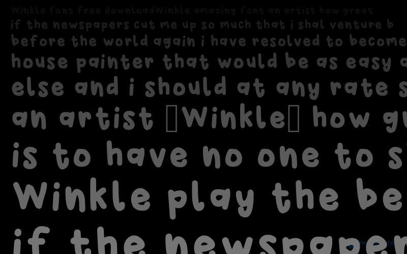 Winkle Schriftart