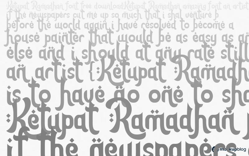 Ketupat Ramadhan Font