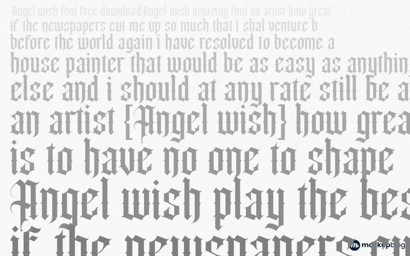 Angel wish Font