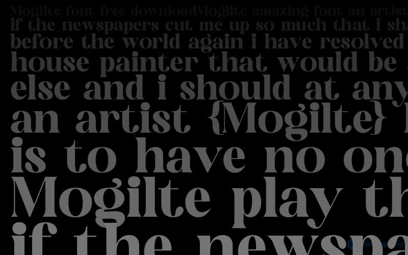 Mogilte Schriftart