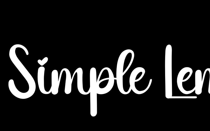 Simple Lemonade Font