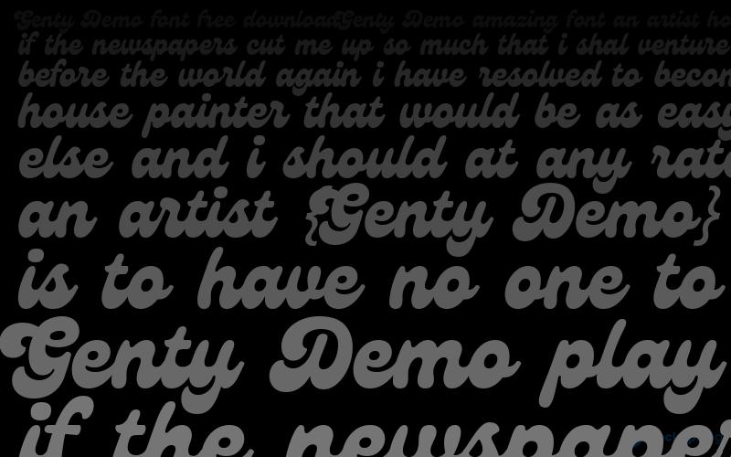 Genty Demo Font