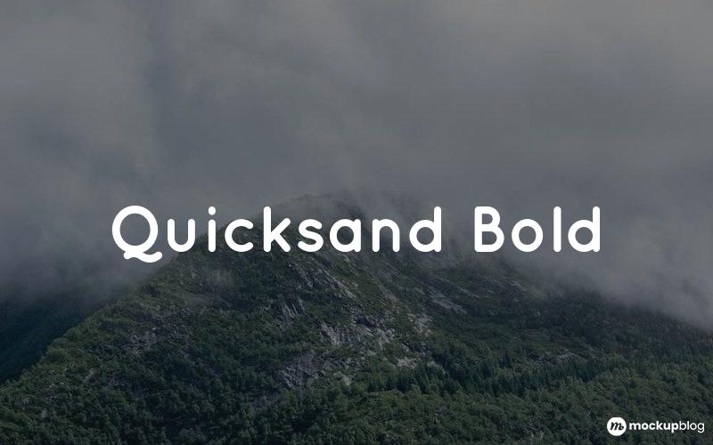 Quicksand Bold Font