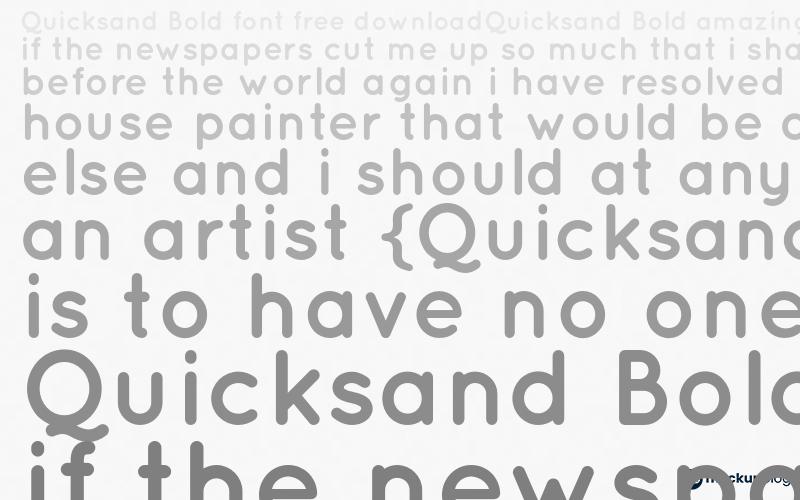 Quicksand Bold Font