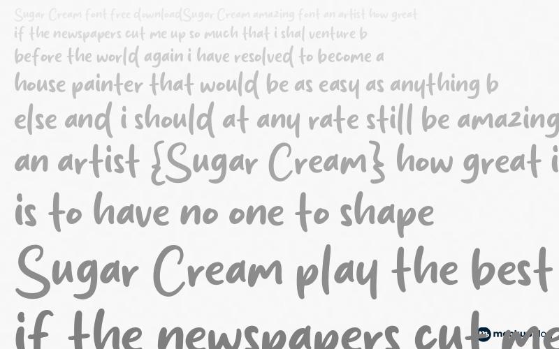 Sugar Cream Font