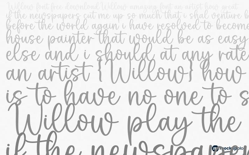 Willow Schriftart