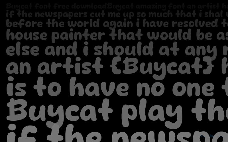 Buycat Font