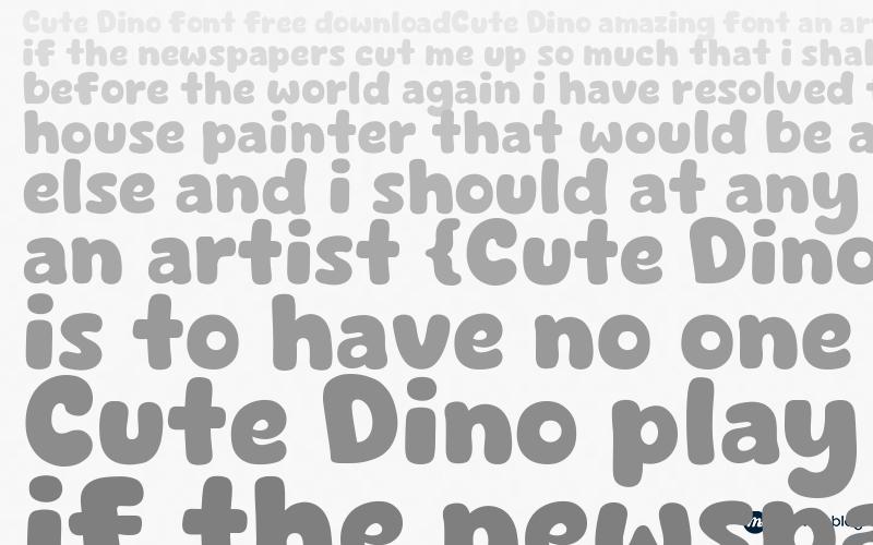 Süße Dino-Schriftart