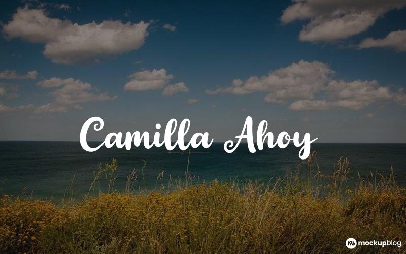 Camilla Ahoy Schriftart