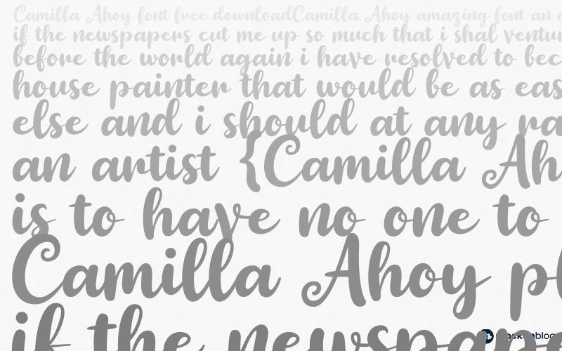 Camilla Ahoy Schriftart