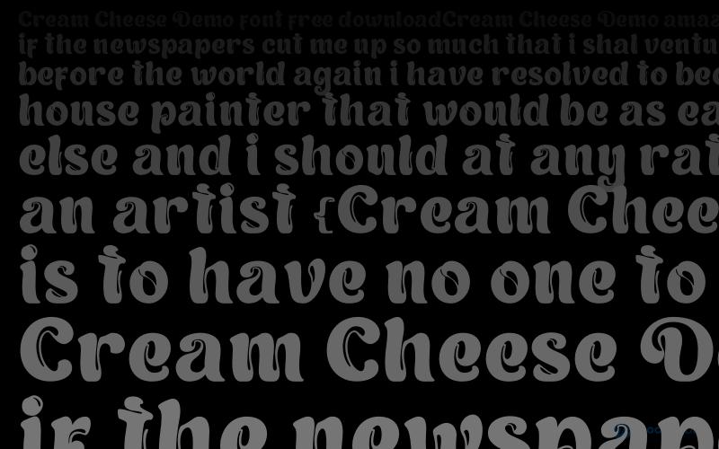 Cream Cheese Demo-Schriftart