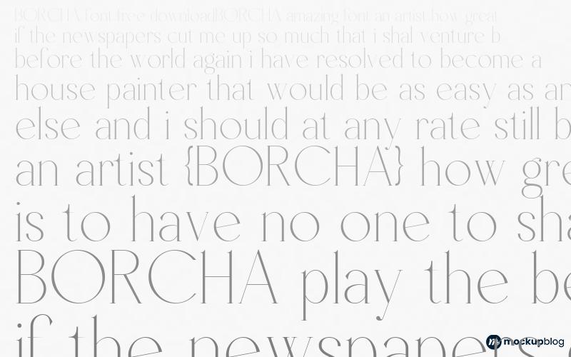 BORCHA Font