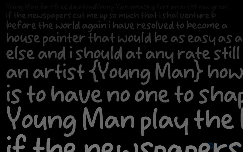 Young Man Font