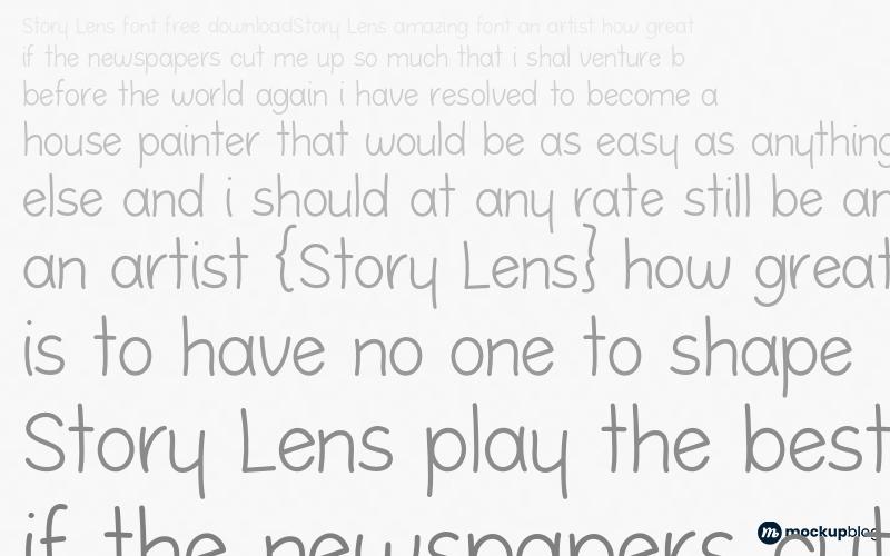 Story Lens Font