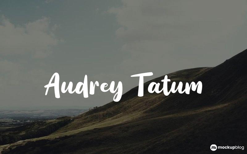 Audrey Tatum Yazı Tipi