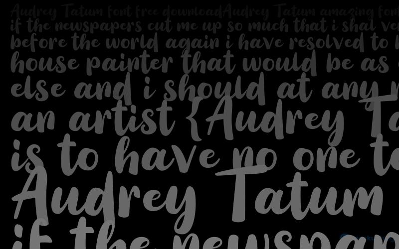 Audrey Tatum Font