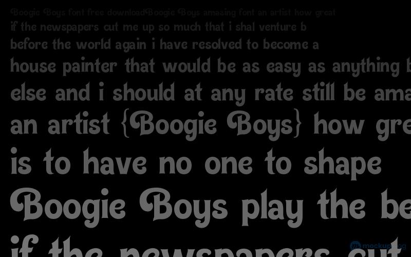 Boogie Boys Font