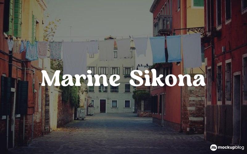 Marine Sikona Font