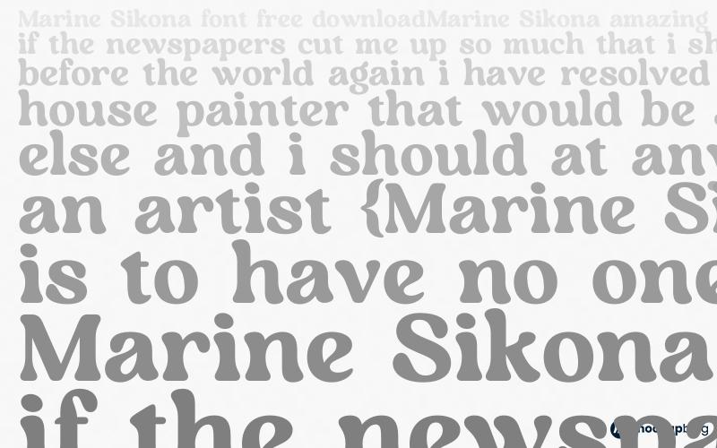 Marine Sikona Font