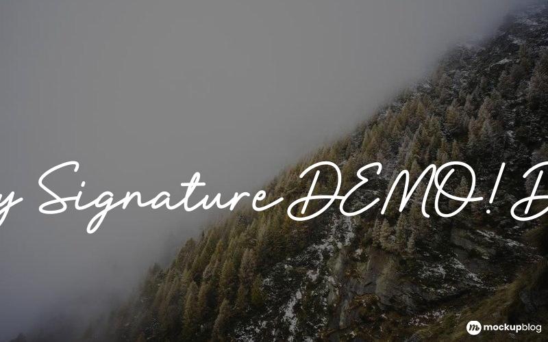 Brittney Signature DEMO! DEMO! Font