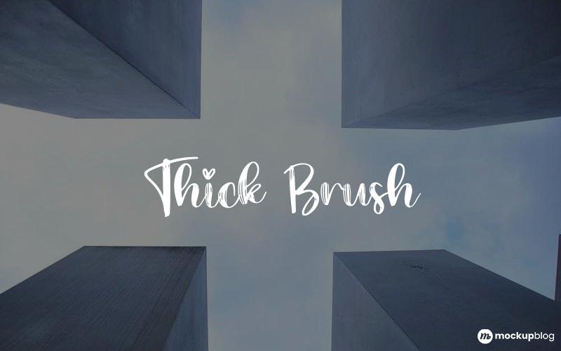 Thick Brush Font