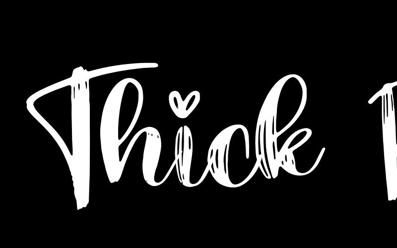 Thick Brush Font