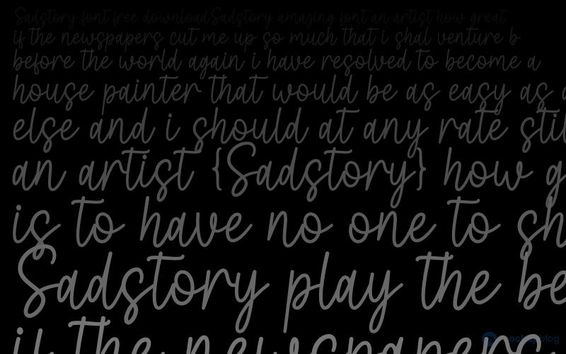 Sadstory Font