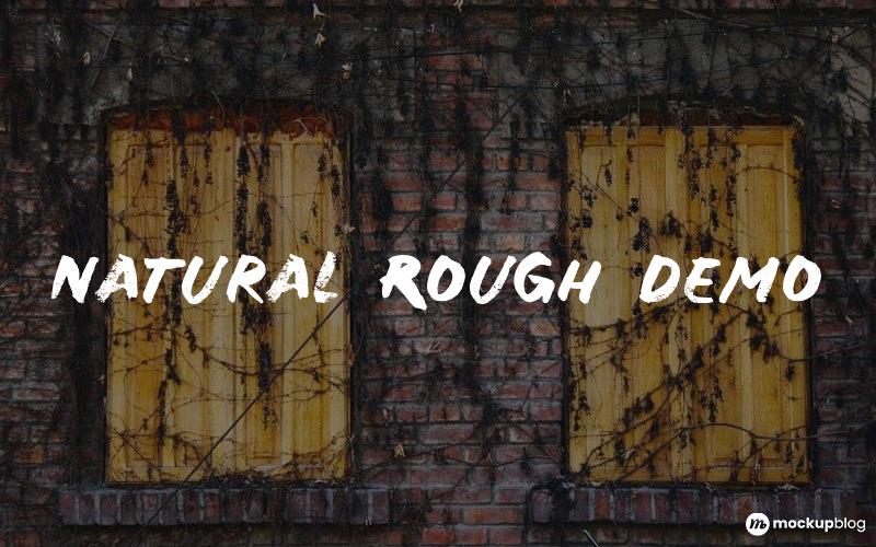 Natural Rough Demo Font