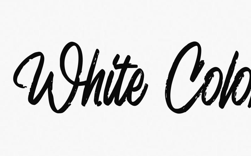 White Colors Font