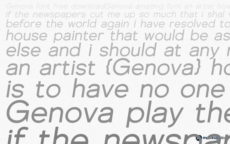 Genova Font