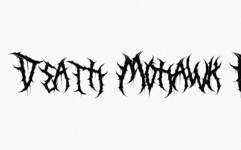 Death Mohawk Schriftart für den persönlichen Gebrauch