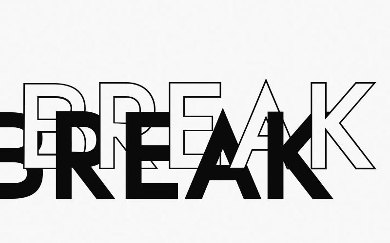 Break Font