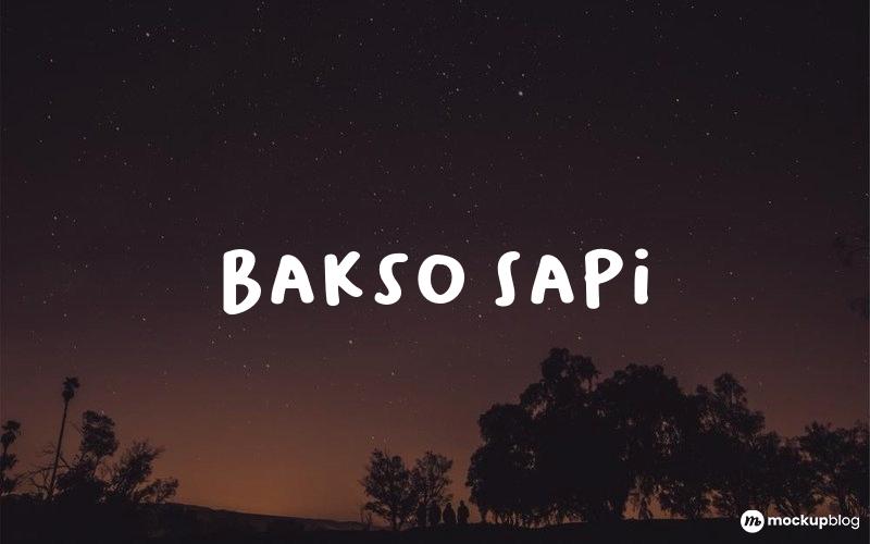 Bakso Sapi Schriftart