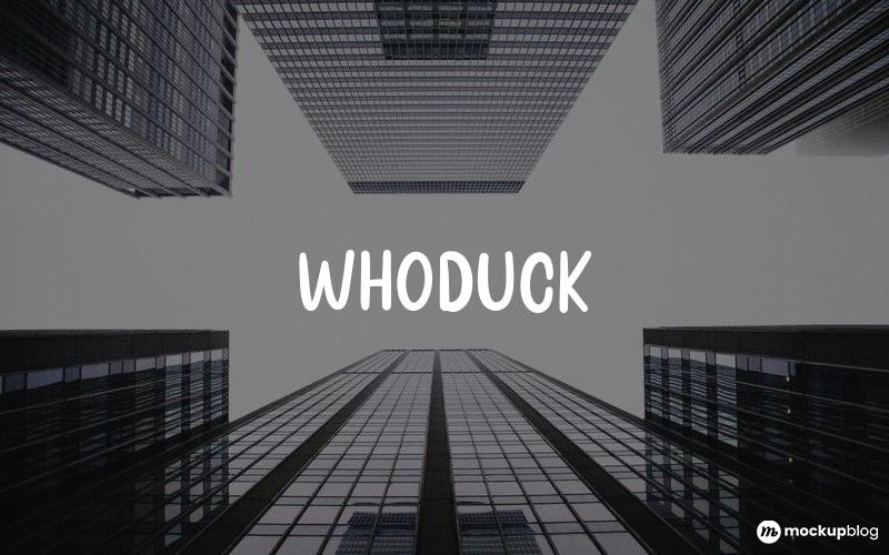 Whoduck Font