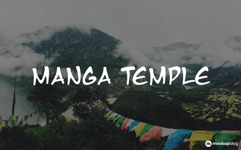 Manga Temple Font