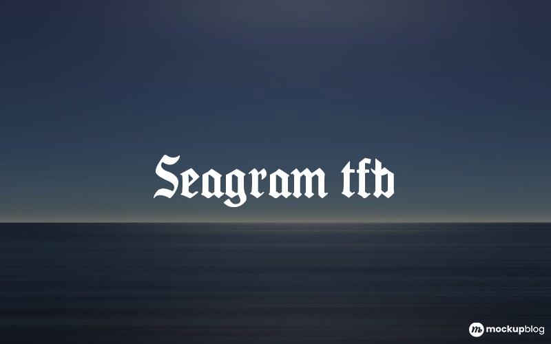 Seagram tfb Font