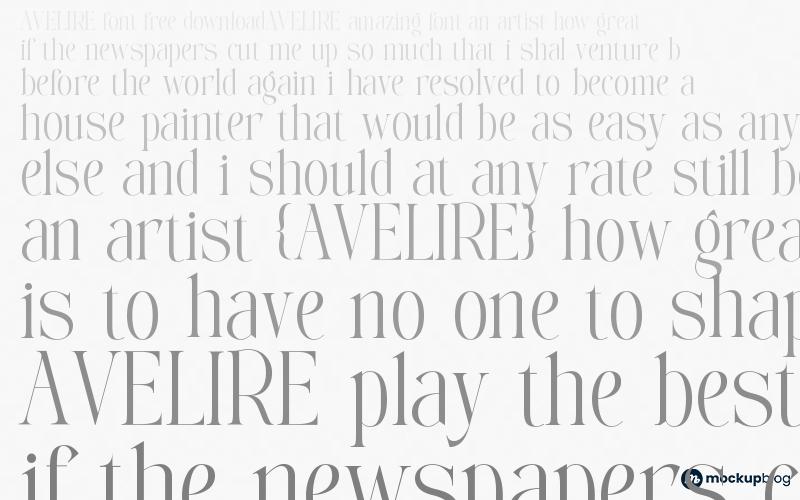 AVELIRE Font