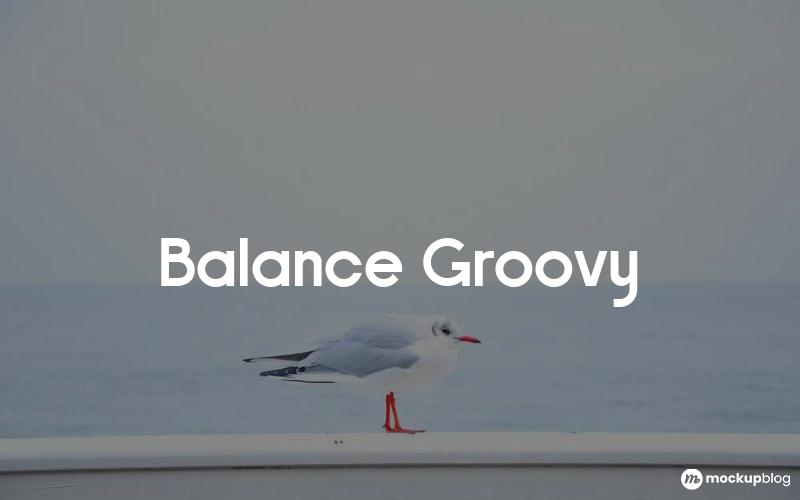 Schriftart Balance Groovy