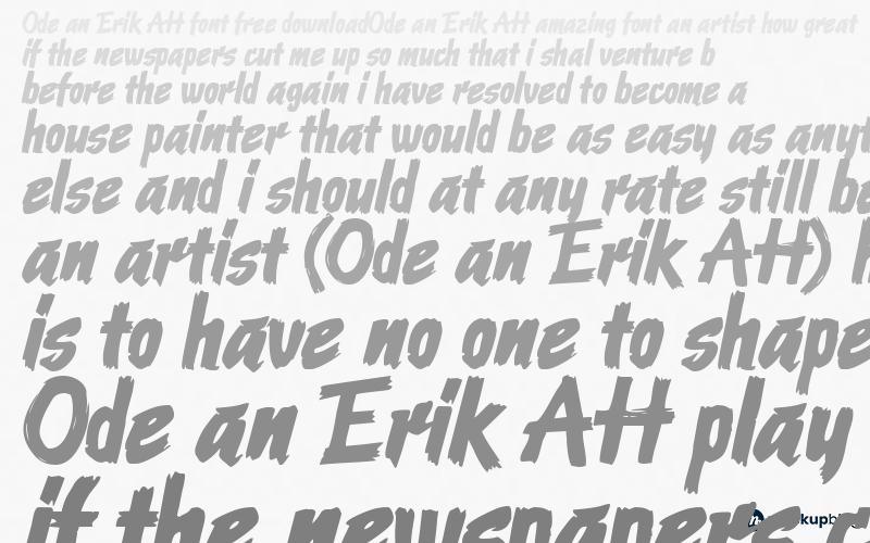 Ode an Erik AH Schriftart