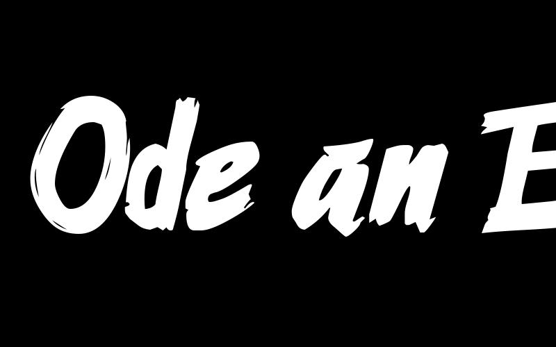 Ode an Erik AH Schriftart