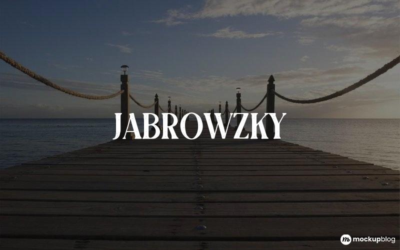 JABROWZKY Yazı Tipi