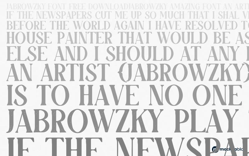 JABROWZKY Font