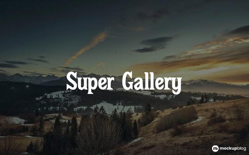 Super Gallery Font