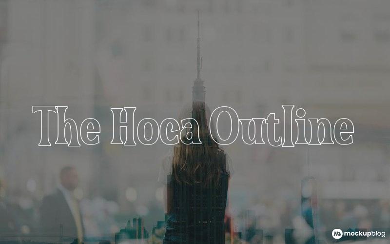 The Hoca Outline Font