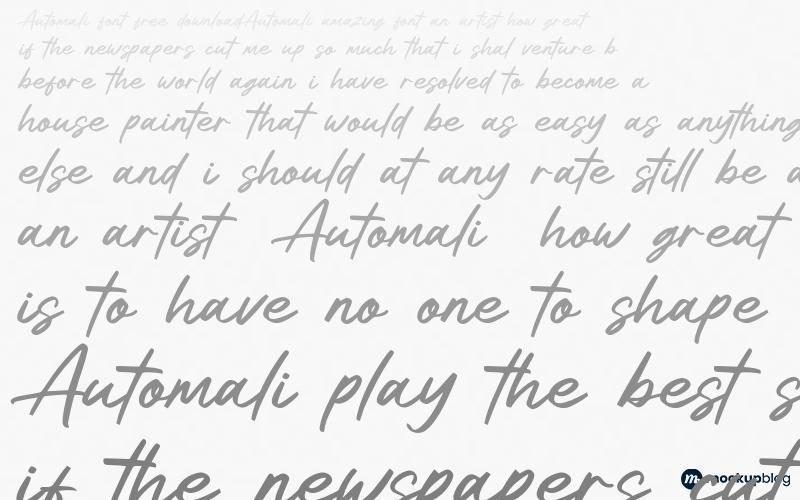 Automali Font