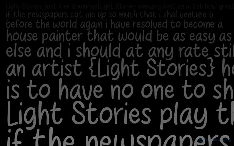 Light Stories Font